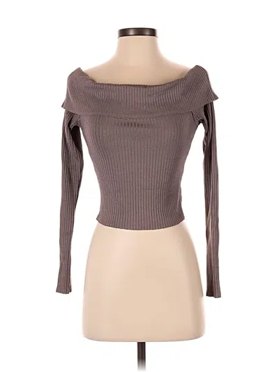 Pre-owned Wild Fable 3/4 Sleeve T-shirt In Brown