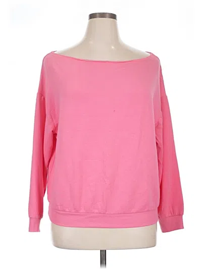 Pre-owned Wild Fable 3/4 Sleeve T-shirt In Pink