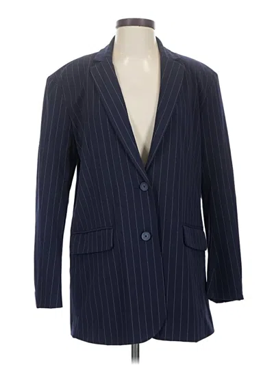 Pre-owned Wild Fable Blazer Jacket In Blue