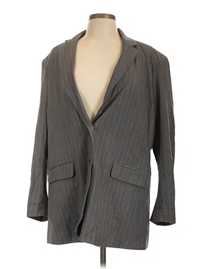 Pre-owned Wild Fable Blazer Jacket In Gray
