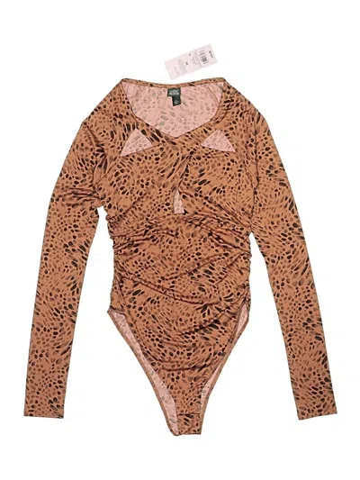 Pre-owned Wild Fable Bodysuit In Brown