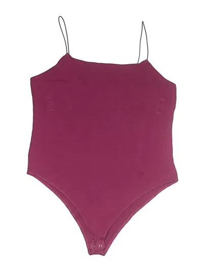 Pre-owned Wild Fable Bodysuit In Burgundy