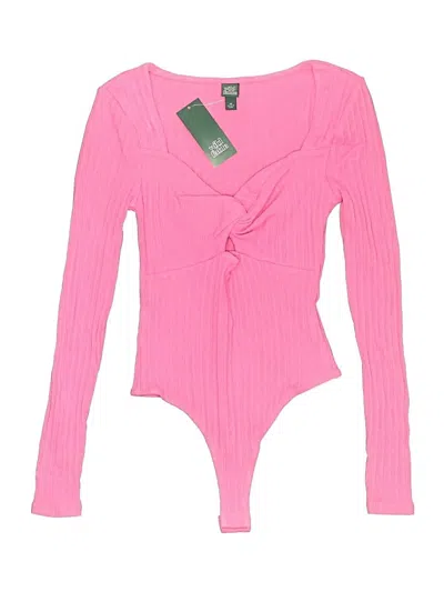 Pre-owned Wild Fable Bodysuit In Pink