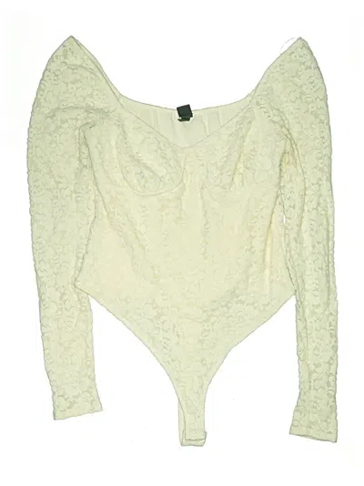 Pre-owned Wild Fable Bodysuit In White