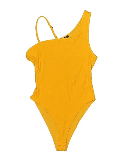 Pre-owned Wild Fable Bodysuit In Yellow