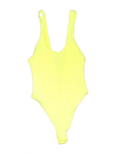 Pre-owned Wild Fable Bodysuit In Yellow