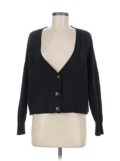 Pre-owned Wild Fable Cardigan Sweater In Black