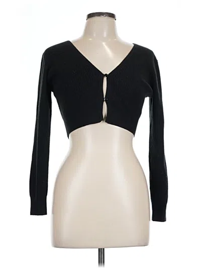 Pre-owned Wild Fable Cardigan Sweater In Black