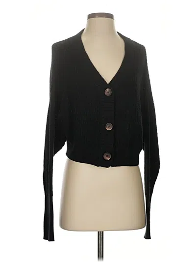 Pre-owned Wild Fable Cardigan Sweater In Black