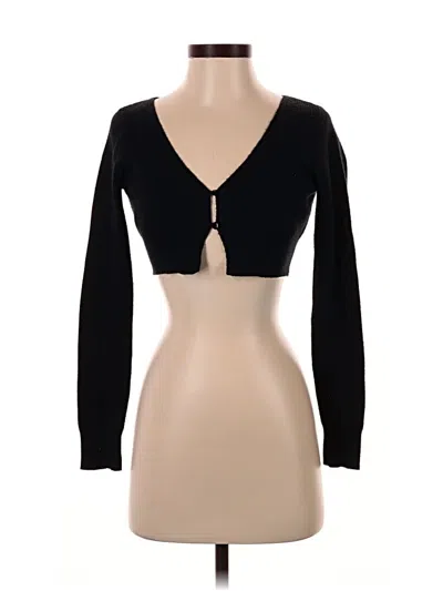 Pre-owned Wild Fable Cardigan Sweater In Black