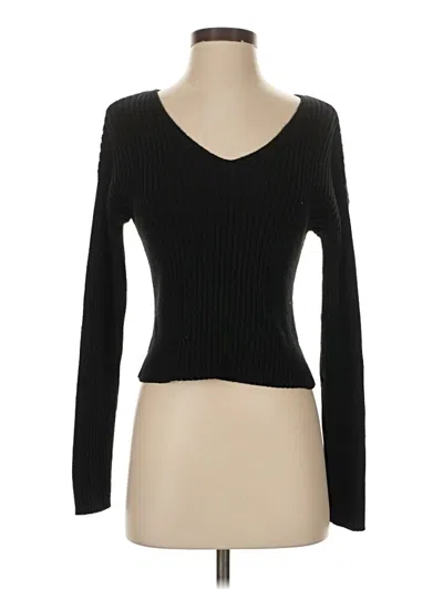 Pre-owned Wild Fable Cardigan Sweater In Black