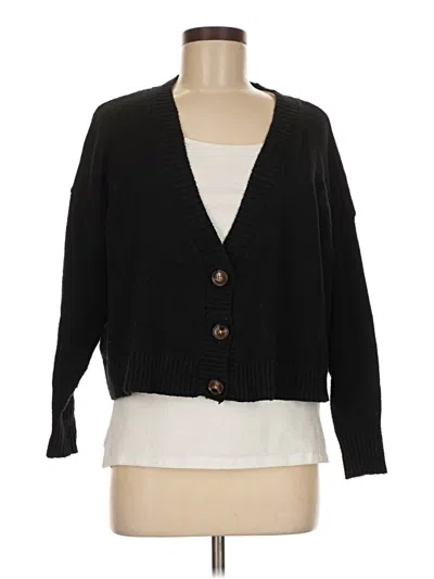Pre-owned Wild Fable Cardigan Sweater In Black