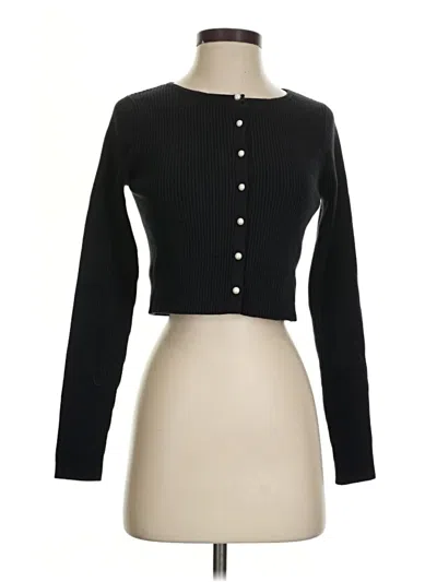 Pre-owned Wild Fable Cardigan Sweater In Black