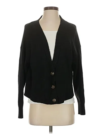 Pre-owned Wild Fable Cardigan Sweater In Black