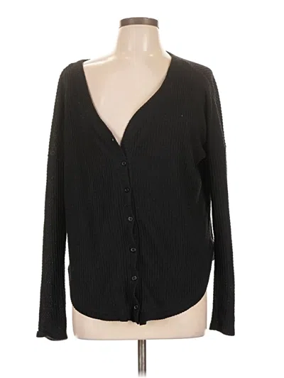 Pre-owned Wild Fable Cardigan Sweater In Black