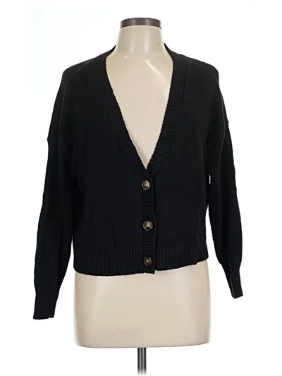 Pre-owned Wild Fable Cardigan Sweater In Black