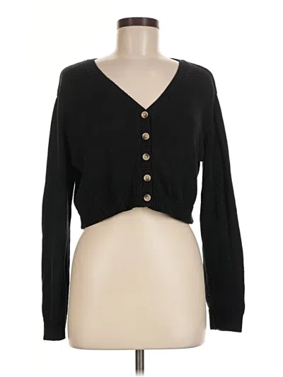 Pre-owned Wild Fable Cardigan Sweater In Black