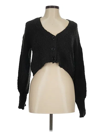 Pre-owned Wild Fable Cardigan Sweater In Black