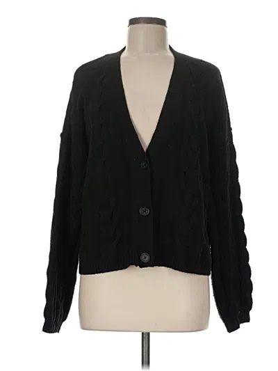 Pre-owned Wild Fable Cardigan Sweater In Black