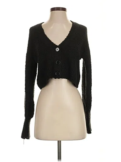 Pre-owned Wild Fable Cardigan Sweater In Black