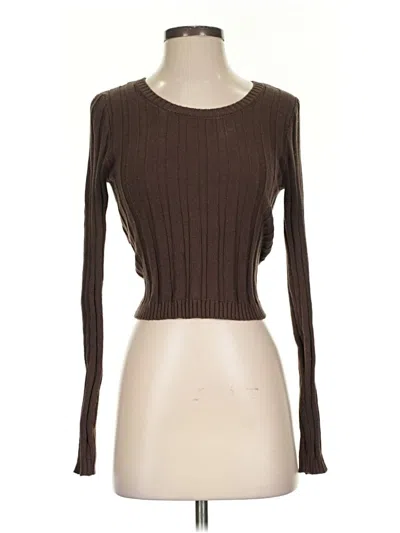 Pre-owned Wild Fable Cardigan Sweater In Brown