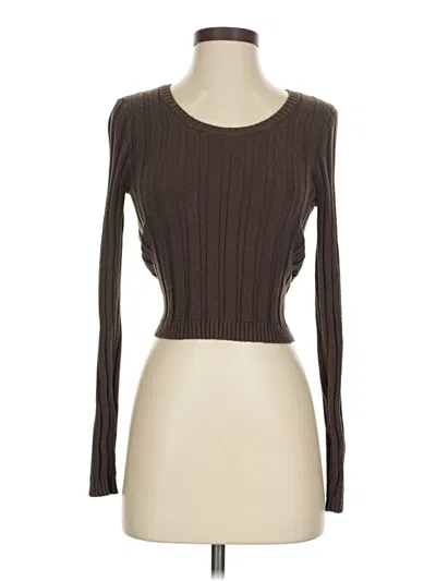 Pre-owned Wild Fable Cardigan Sweater In Brown