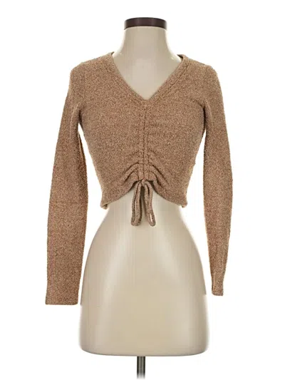 Pre-owned Wild Fable Cardigan Sweater In Brown
