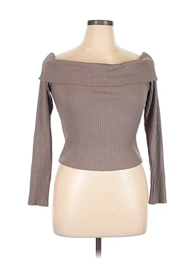 Pre-owned Wild Fable Cardigan Sweater In Brown