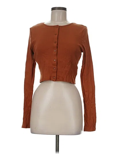 Pre-owned Wild Fable Cardigan Sweater In Brown