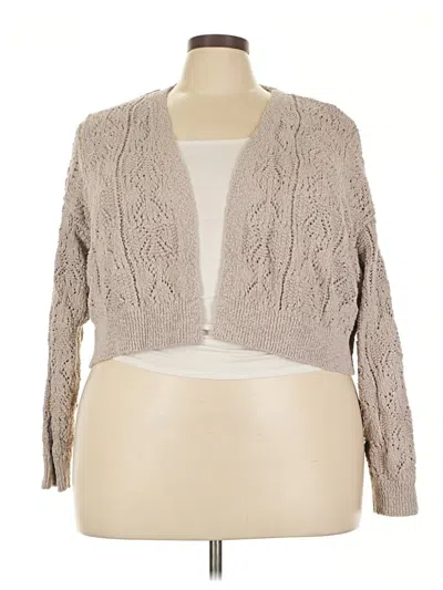 Pre-owned Wild Fable Cardigan Sweater In Brown