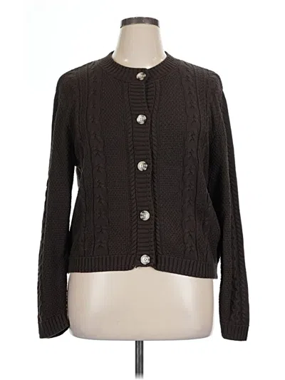 Pre-owned Wild Fable Cardigan Sweater In Brown