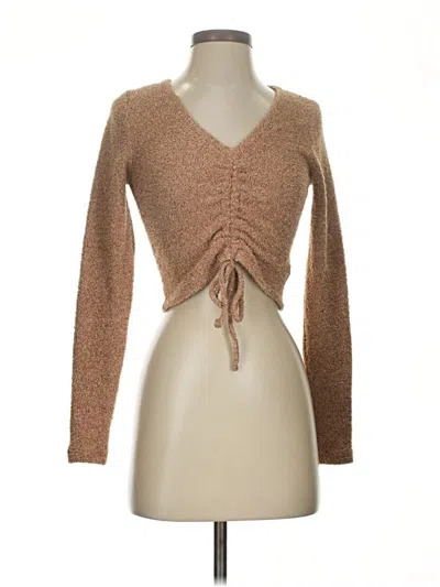 Pre-owned Wild Fable Cardigan Sweater In Brown