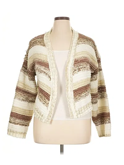 Pre-owned Wild Fable Cardigan Sweater In Brown