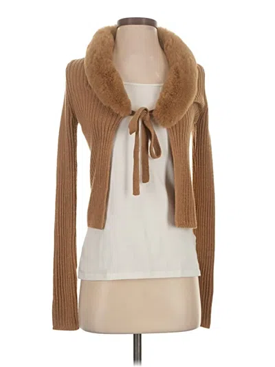 Pre-owned Wild Fable Cardigan Sweater In Brown