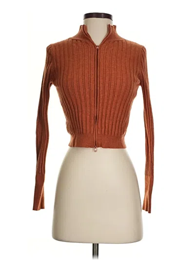 Pre-owned Wild Fable Cardigan Sweater In Brown