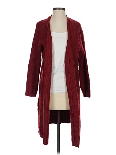 Pre-owned Wild Fable Cardigan Sweater In Burgundy