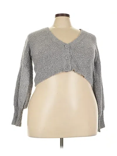 Pre-owned Wild Fable Cardigan Sweater In Gray
