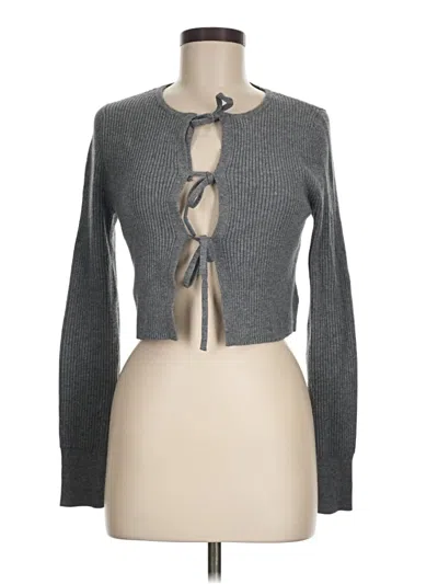 Pre-owned Wild Fable Cardigan Sweater In Gray