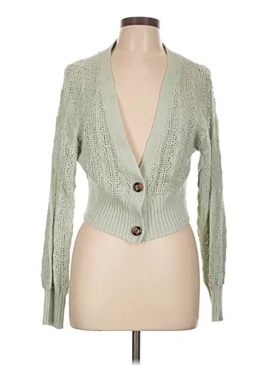 Pre-owned Wild Fable Cardigan Sweater In Green