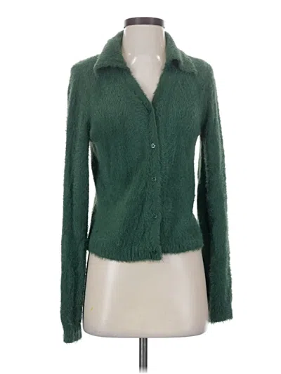 Pre-owned Wild Fable Cardigan Sweater In Green