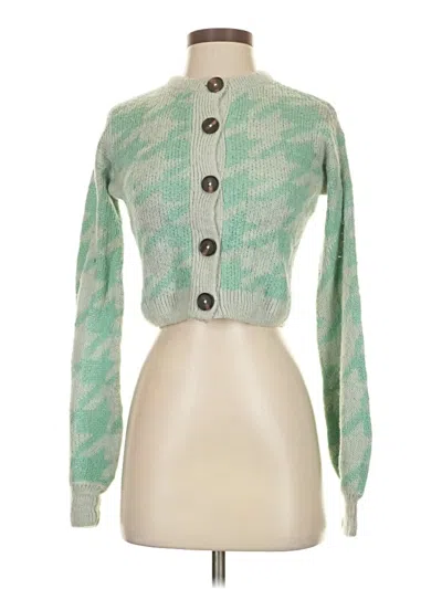 Pre-owned Wild Fable Cardigan Sweater In Green