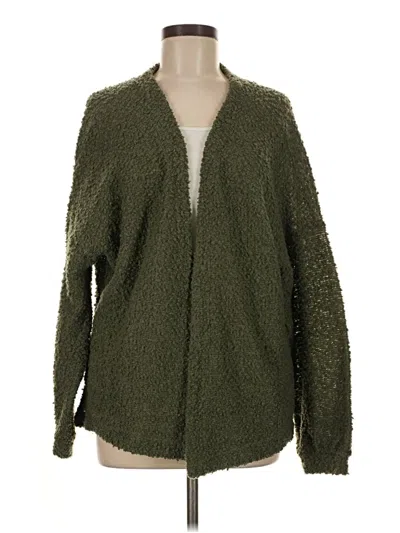Pre-owned Wild Fable Cardigan Sweater In Green