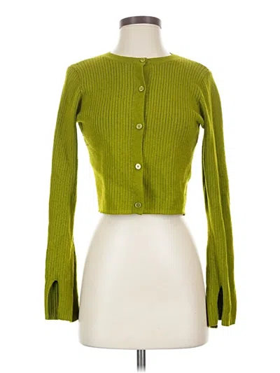 Pre-owned Wild Fable Cardigan Sweater In Green