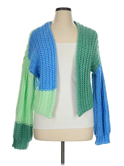 Pre-owned Wild Fable Cardigan Sweater In Green