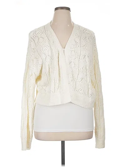 Pre-owned Wild Fable Cardigan Sweater In Ivory