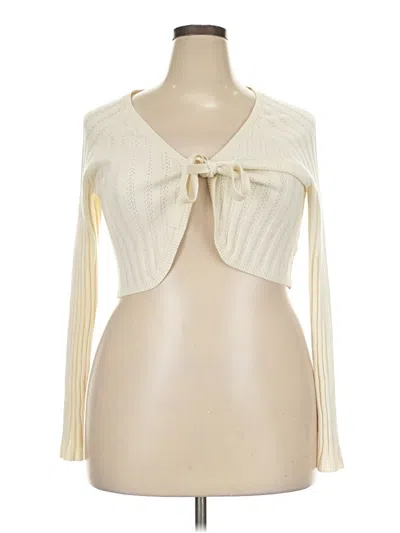 Pre-owned Wild Fable Cardigan Sweater In Ivory