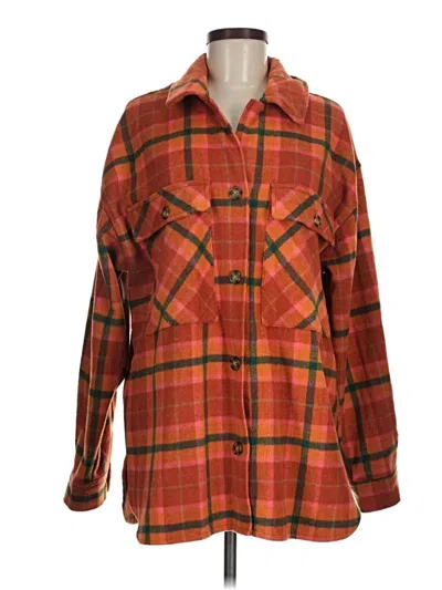 Pre-owned Wild Fable Cardigan Sweater In Orange