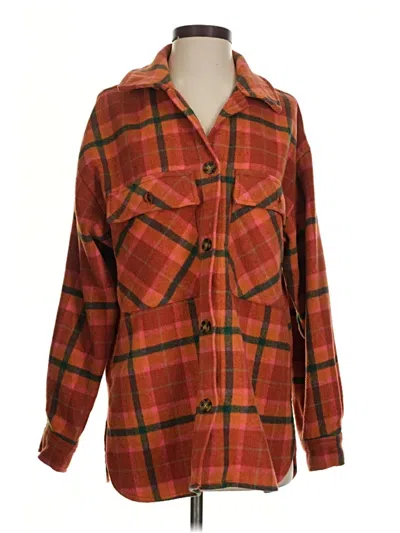 Pre-owned Wild Fable Cardigan Sweater In Orange