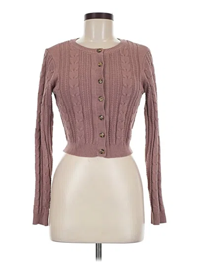 Pre-owned Wild Fable Cardigan Sweater In Pink