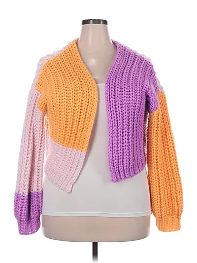 Pre-owned Wild Fable Cardigan Sweater In Purple